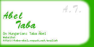 abel taba business card